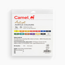 CAMEL ARTIST ACRYLIC COLOUR 14Shades 9ml